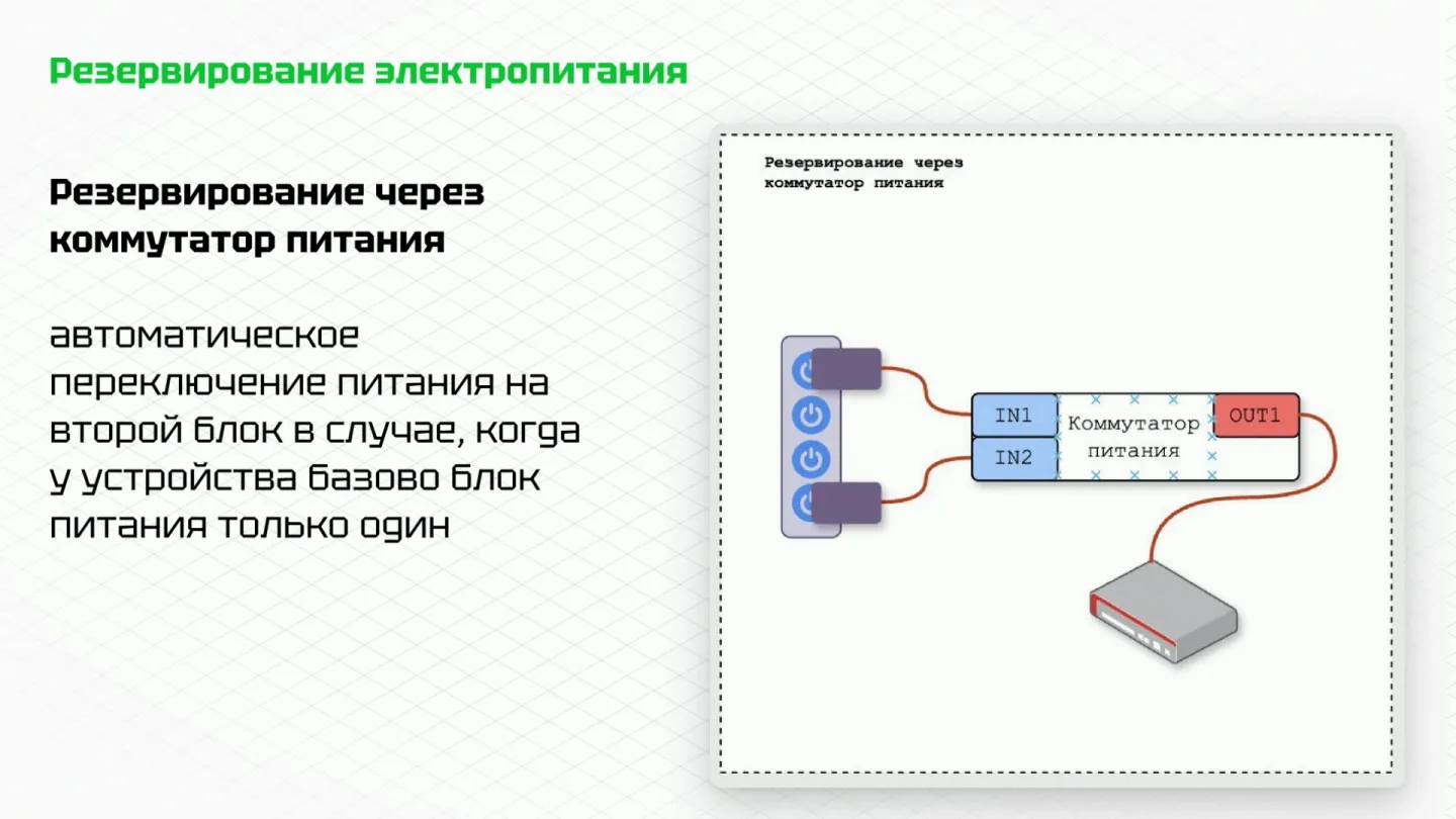Слайд 06. Коммутатор питания