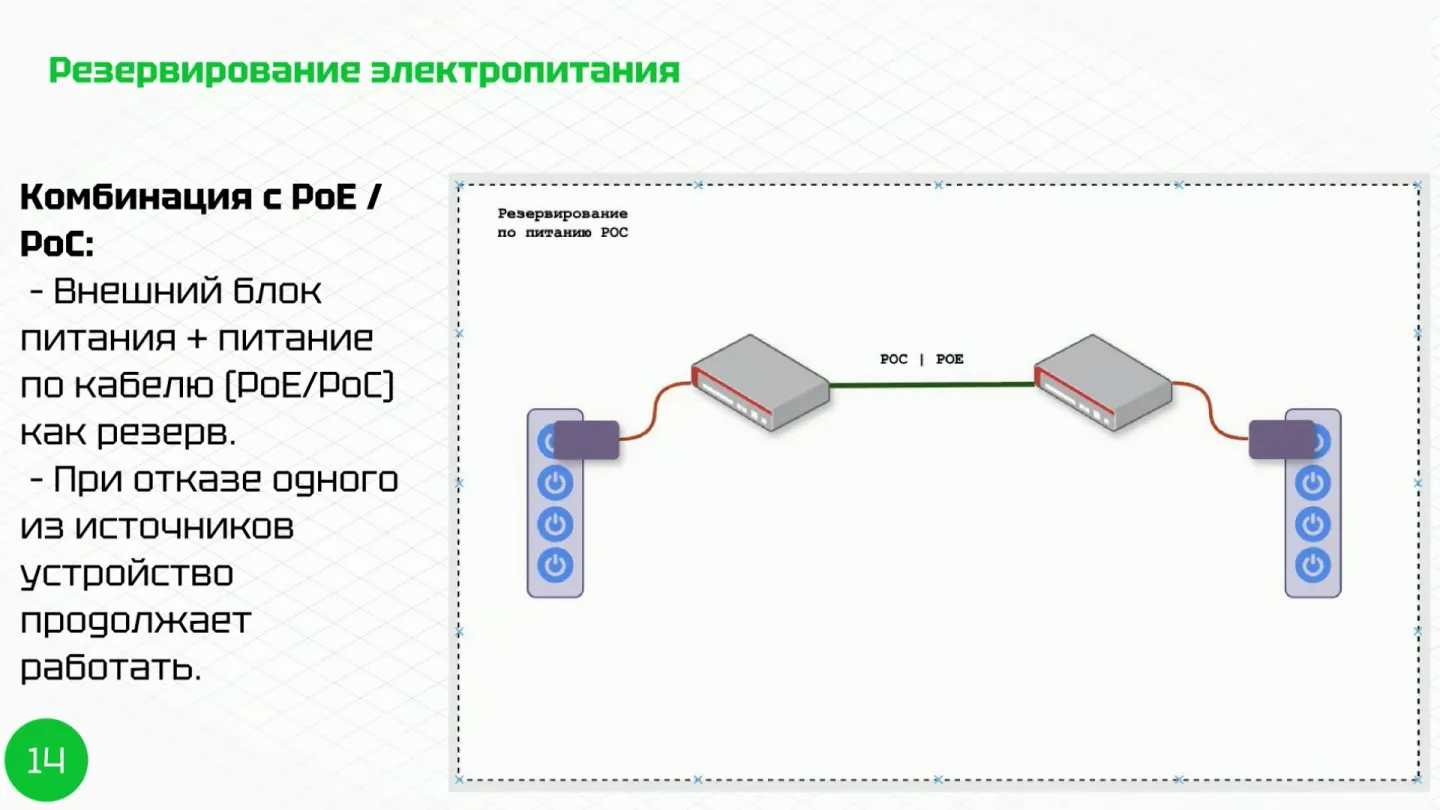 Слайд 08. Два сетевых порта и автоматический переход
