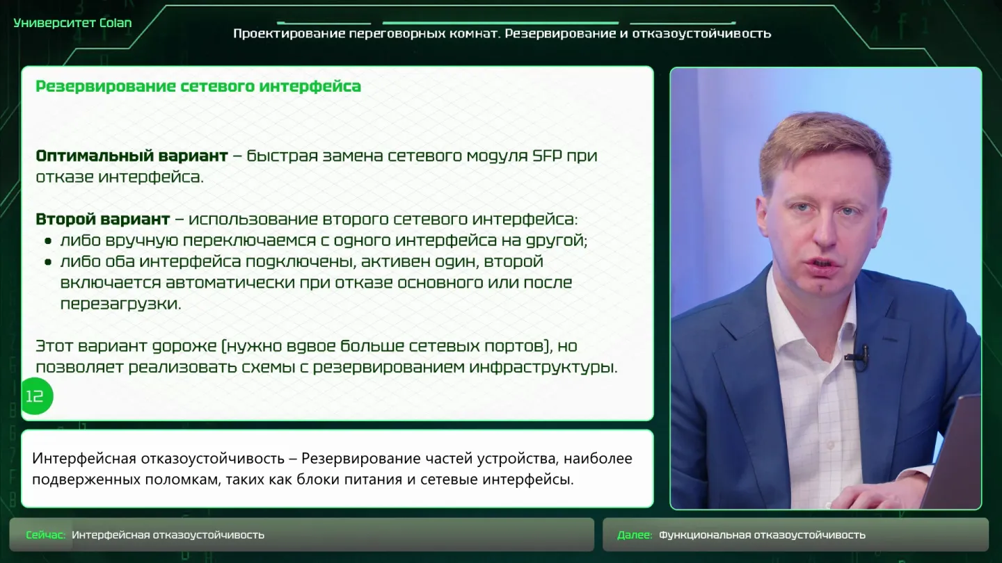 Слайд 09. Функциональное резервирование видеостен и рабочих мест