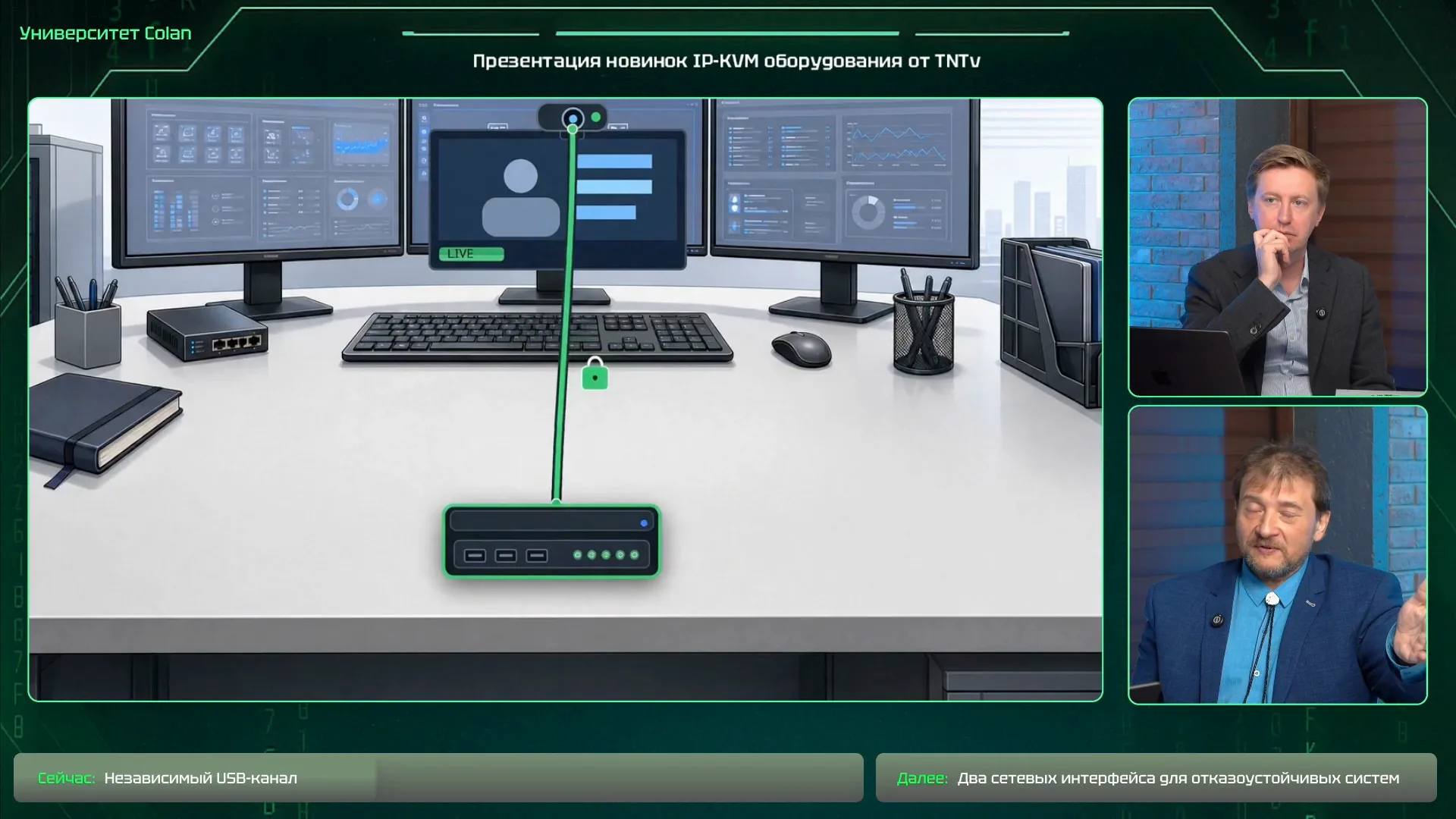 Схема независимого USB-канала на рабочем месте, 00:34:14